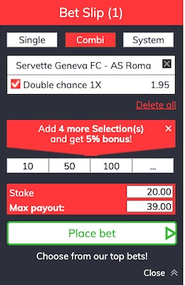 Europa League Wette bei Bahigo zum Umsetzen des Bahigo Bonus