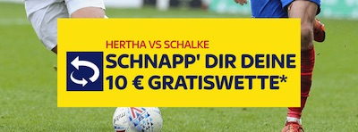 Sky Bet: Kassiere eine Freiwette im Wert von bis zu 10€ für deine Wette auf Hertha-Schalke