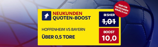 SkyBet: Quote 10.0, dass Hoffenheim-Bayern nicht 0:0 endet