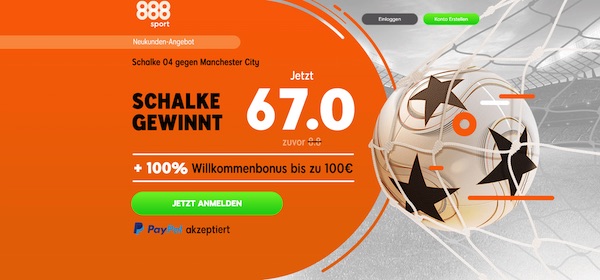 67er-Quote auf Schalke besiegt ManCity bei 888sport