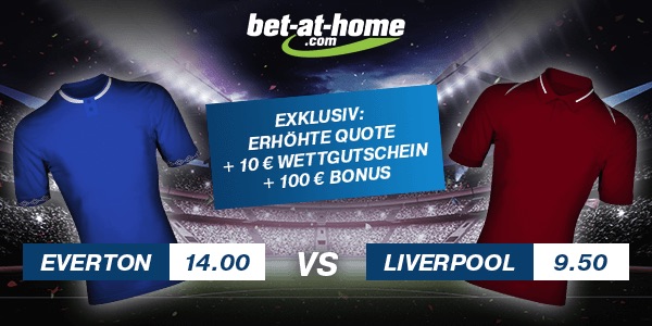 Bet-at-home erhöht die Quoten zum Merseyside Derby