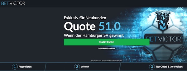 Quote 51.0 auf HSV besiegt Dresden