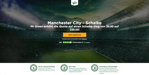 CL: Traum Quote auf die Schalker bei Mr Green!