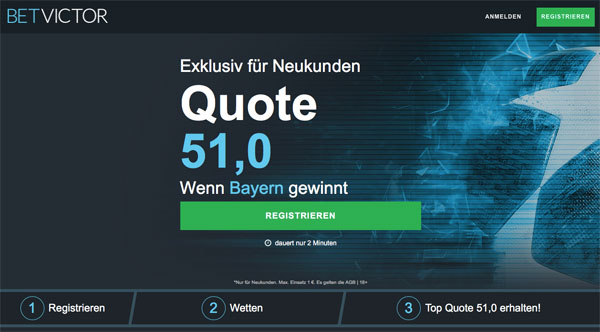 BetVictor Wette Bayern Liverpool