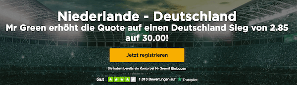 EM-Quali Quoten Mr. Green Deutschland