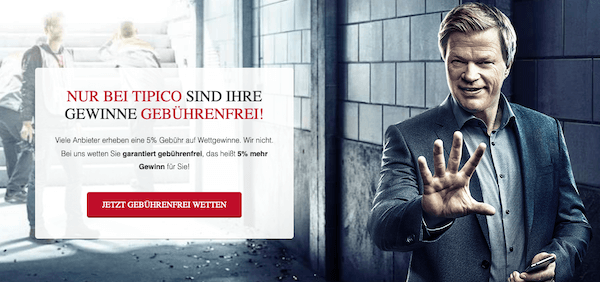 Tipico Wettsteuer ohne