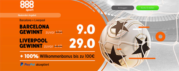 Barcelona Liverpool 888sport Wette