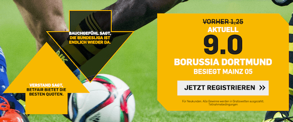 BVB Mainz Betfair Boost