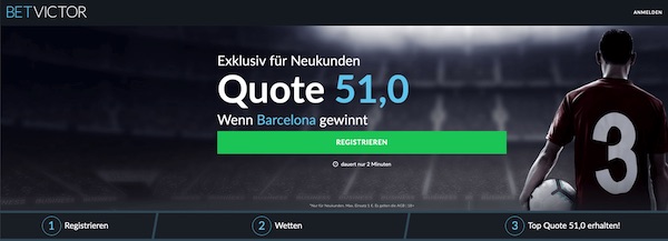 BetVictor: Mega Quote zum CL Halbfinale Barca-Liverpool