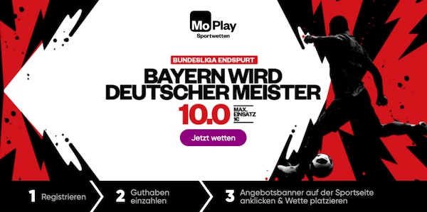 Bayern wird deutscher Meister? 10.0 bei MoPlay
