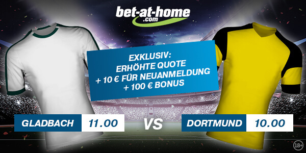 Gladbach-BVB: Mega Bet-at-home Quoten