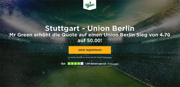 Mr Green Wette Union Stuttgart