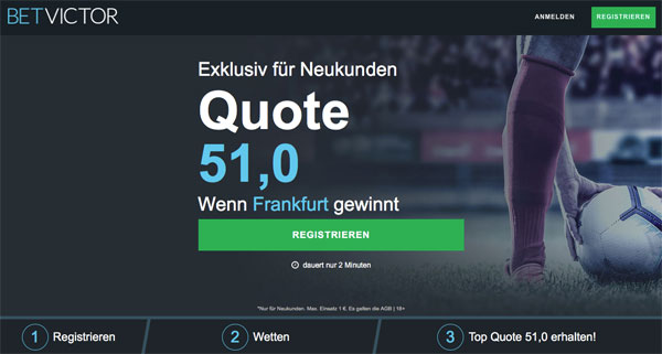 Quotenboost BetVictor Wette