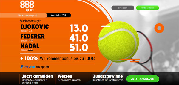 Wimbledon 888sport Wette