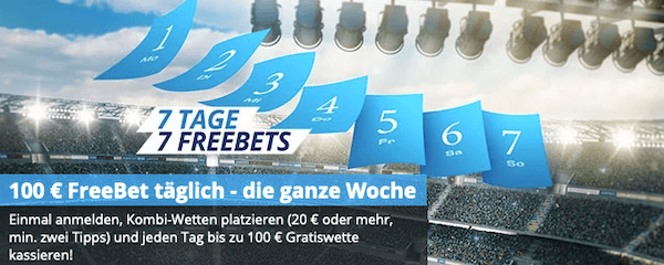 Sportingbet gratis wetten 7 tage 7 freebets