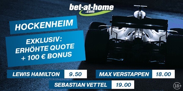 Erhöhte Bet at home Quoten zum GP von Deutschland