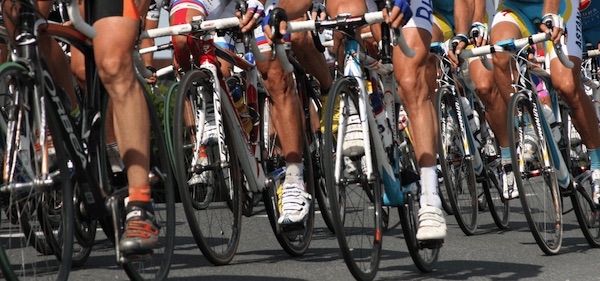 Das Hauptfeld bei der Tour de France
