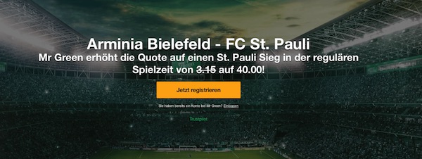 Mr. Green Bielefeld gegen StPauli