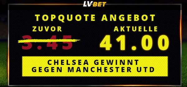 LVBet Quotenboost auf Chelsea gegen ManUnited
