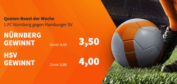 Betsson: Super Quoten auf Nürnberg-Hamburger SV
