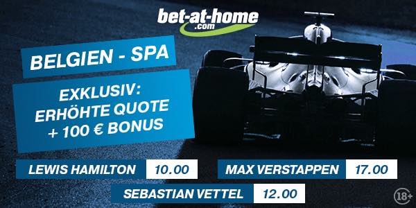 Bet at home mit enhanced odds zum GP in Spa
