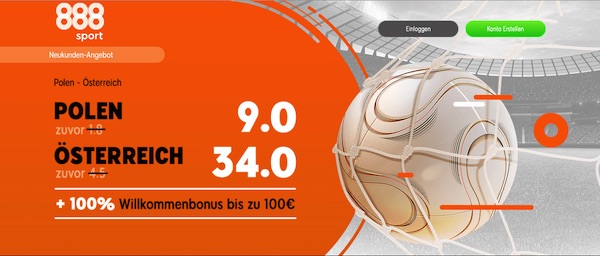 888sport Polen Österreich Quotenboost