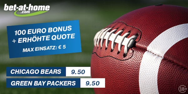 Bet-at-home Quotenboost Bears Packers NFL