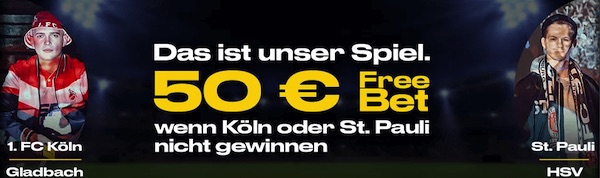 Bwin: Bis zu 50€ bei St.Pauli-HSV / Köln-Gladbach zurückerhalten