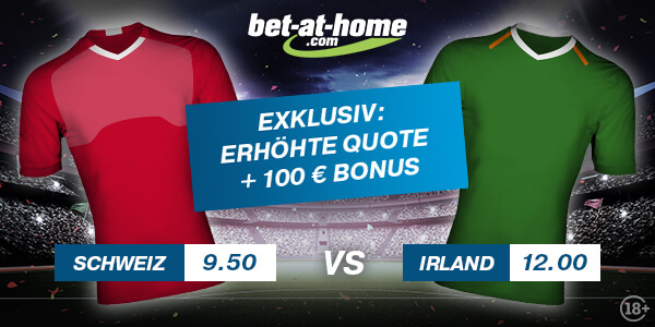 Erhöhte Bet-at-home Quoten zu Schweiz-Irland