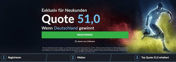 Mit Top-Quote auf Deutschland gewinnt in Estland wetten