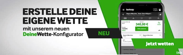 Betway Wettkonfigurator für Fußballwette