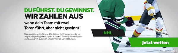 NHL bei Betway: Bei 2 Tore Führung kann nichts mehr schiefgehen
