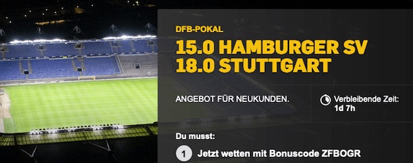 Betfair: Mega Quoten zu HSV-VfB im Pokal