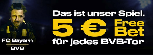 Bwin unser Spiel: 5€ für jedes Bayern-Tor vs. Dortmund