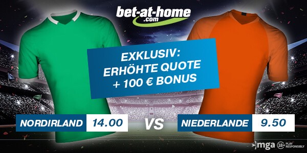Bet-at-home erhöht Quoten in EM-Quali-Duell Nordirland-Niederlande