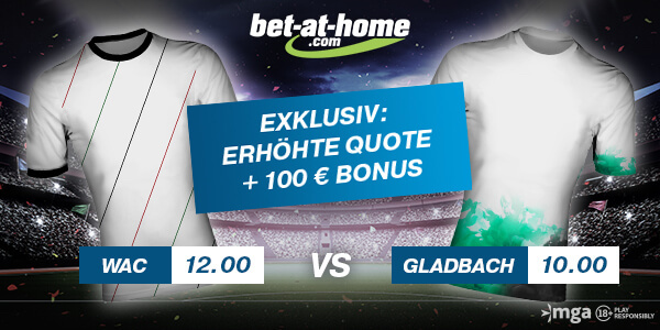 WAC-Gladbach: Quoten-Verbesserung bei Bet-at-home