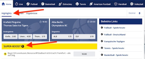 Skybet Homepage Super-Boost