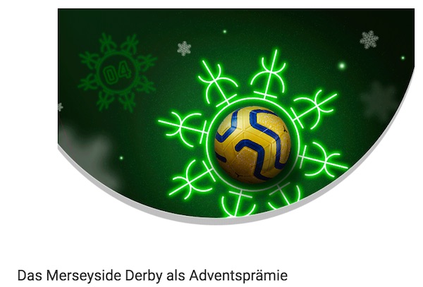 Unibet 20+10 Aktion zum Merseyside Derby