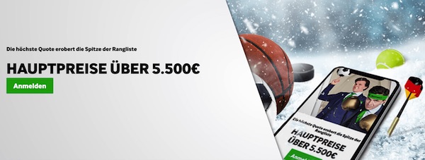 Die Winterrangliste bei Betway