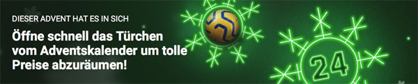 Unibet Wette Gewinn Adventskalender Spiel