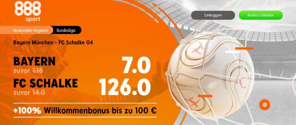 888sport Bayern Schalke Bundesliga Quotenboost