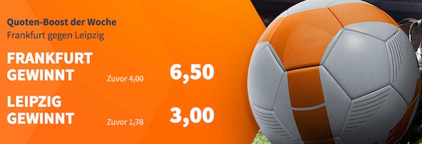 Betsson Quotenboost der Woche auf Frankfurt vs. Leipzig