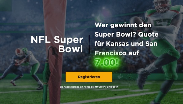 Kansas City - San Francisco: Top Quoten bei MrGreen
