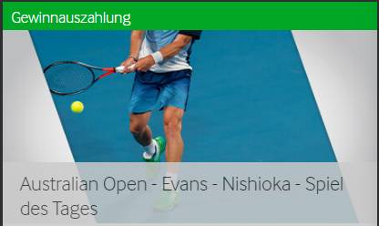 Betway Wette Tennis Australian Open