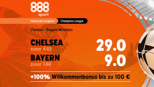 888sport Quotenhammer Chelsea vs. Bayern