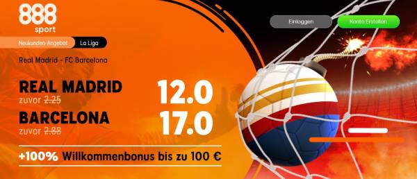 888sport Real Madrid Barcelona Clasico Wette Quotenboost