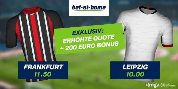 Bet-at-home boostet die Quoten von Frankfurt und Leipzig im DFB-Pokal-Achtelfinale