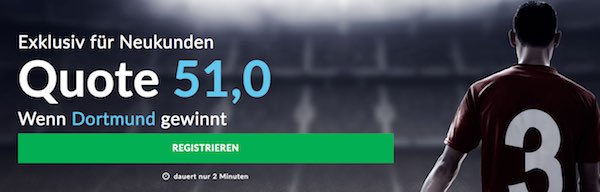 Top-Quote auf Sieg BVB gegen Freiburg bei BetVictor
