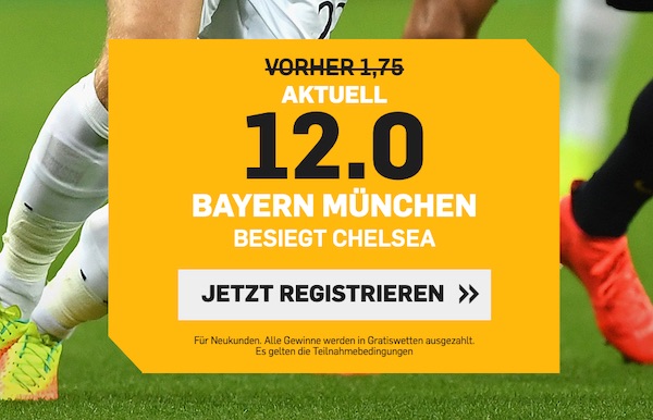Betfair Boost Chelsea Bayern