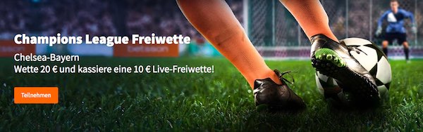 Betsson bietet Live-Gratiswette zu Chelsea gegen Bayern